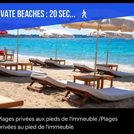 Impeccable 3 Pièces Avec Balcons, La à 50m Juan Les Pins Proche Cannes Appartamento Antibes