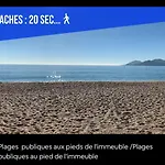 Appartement Impeccable 3 pièces avec balcons, la plage à 50m Juan les pins proche Cannes