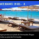 Impeccable 3 pièces avec balcons, la plage à 50m Juan les pins proche Cannes Appartement Antibes