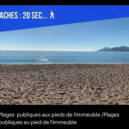 アパート Impeccable 3 Pieces -clim -2 Terrasses ,la A 50m Juan Les Pins Proche Cannes