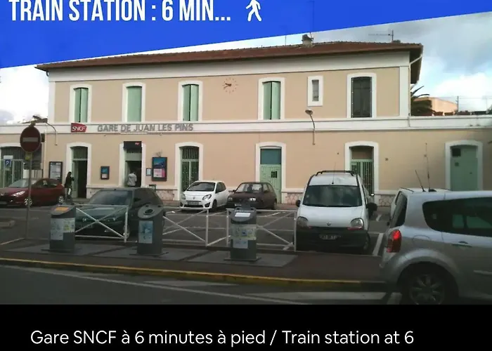 Impeccable 3 Pièces Avec Balcons, La à 50m Juan Les Pins Proche Cannes Antibes