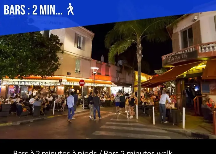 Daire Impeccable 3 Pieces Avec Balcons, La A 50m Juan Les Pins Proche Cannes Antibes