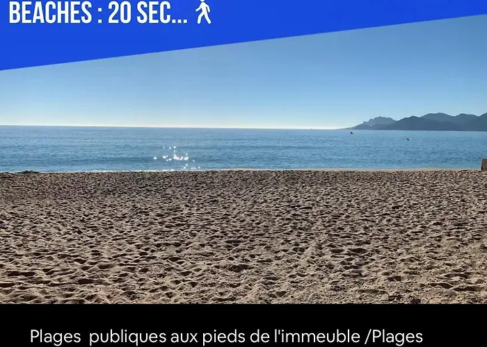 Apartment Impeccable 3 Pieces Avec Balcons, La A 50m Juan Les Pins Proche Cannes