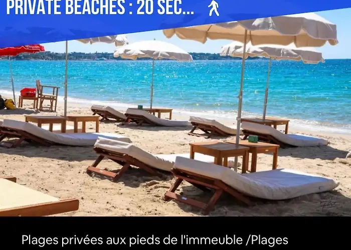 Impeccable 3 Pièces Avec Balcons, La à 50m Juan Les Pins Proche Cannes Appartamento Antibes